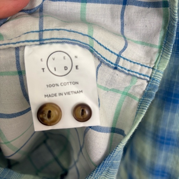 Even Tide NWOT Button Down Cotton Shirt - Picture 8 of 8